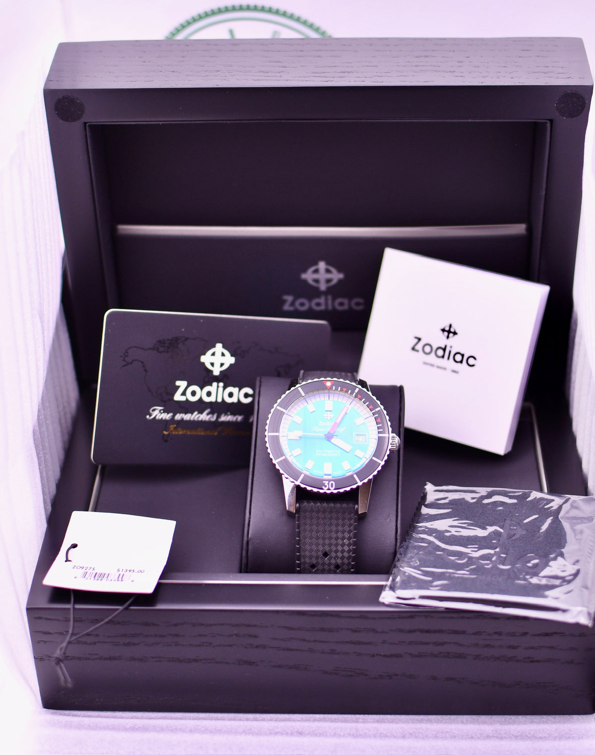 Case #640 — Zodiac Super Sea Wolf Compression Automatic Blue Dial Rubber Ref. ZO9275