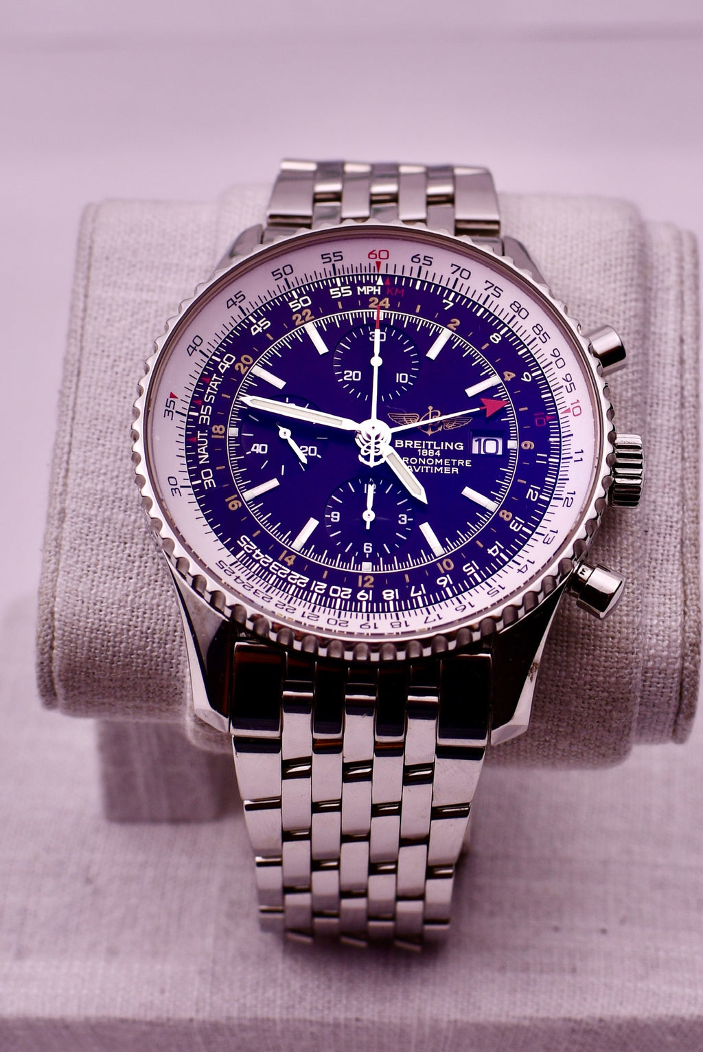 Case #659 — Breitling 46 MM Navitimer GMT "World" Ref. A24322