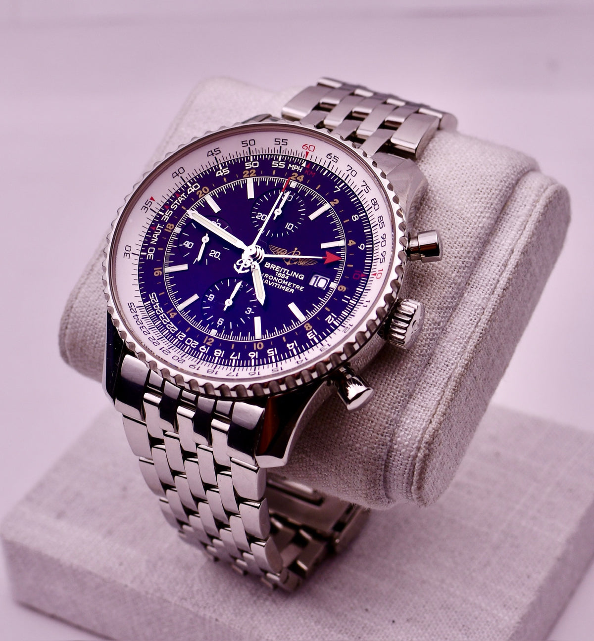 Case #659 — Breitling 46 MM Navitimer GMT "World" Ref. A24322