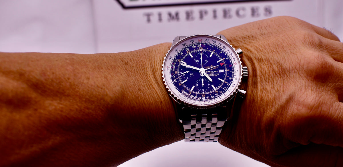 Case #659 — Breitling 46 MM Navitimer GMT "World" Ref. A24322