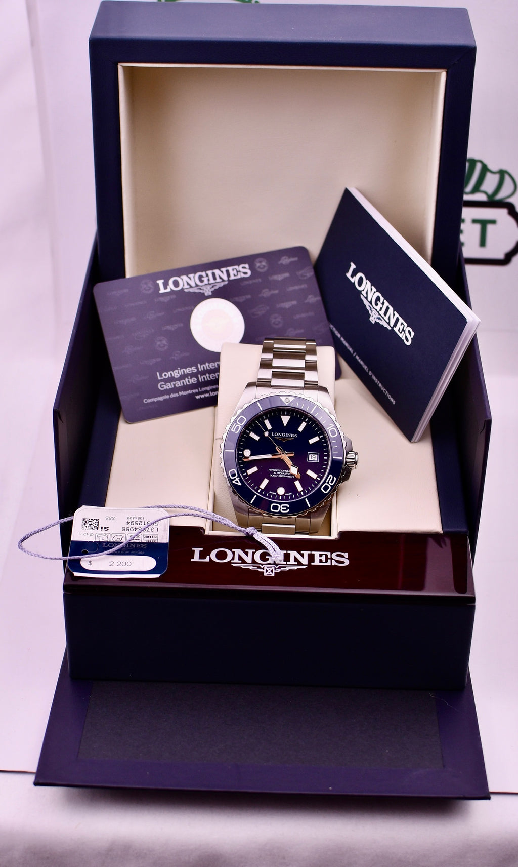 Case #656 — Longines Hydroconquest 41 (Blue) Ref. L3.788.4.96.6