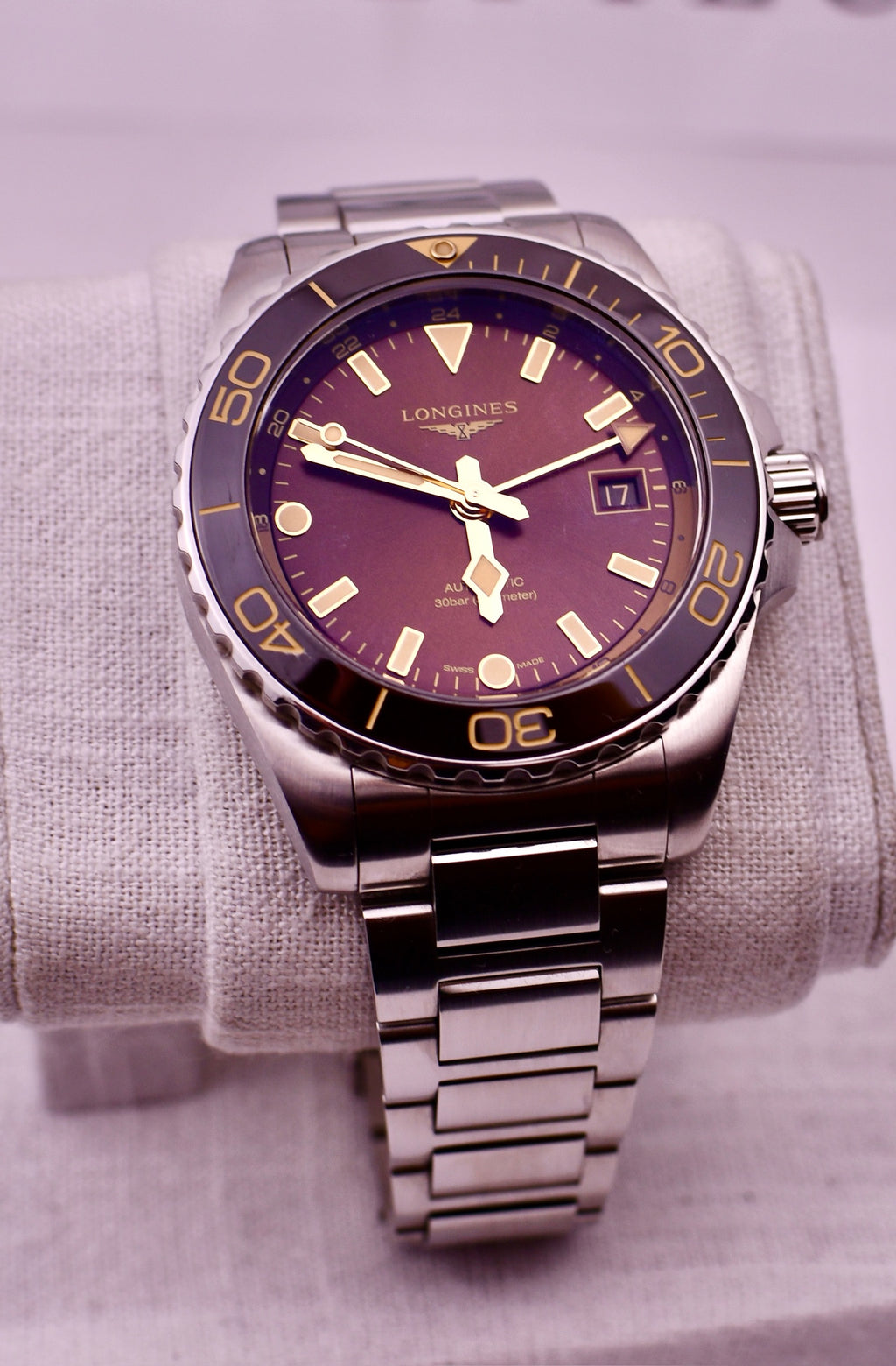 Case #655 — Longines HydroConquest GMT 41 “Rootbeer” Ref. L3.790.4.66.6