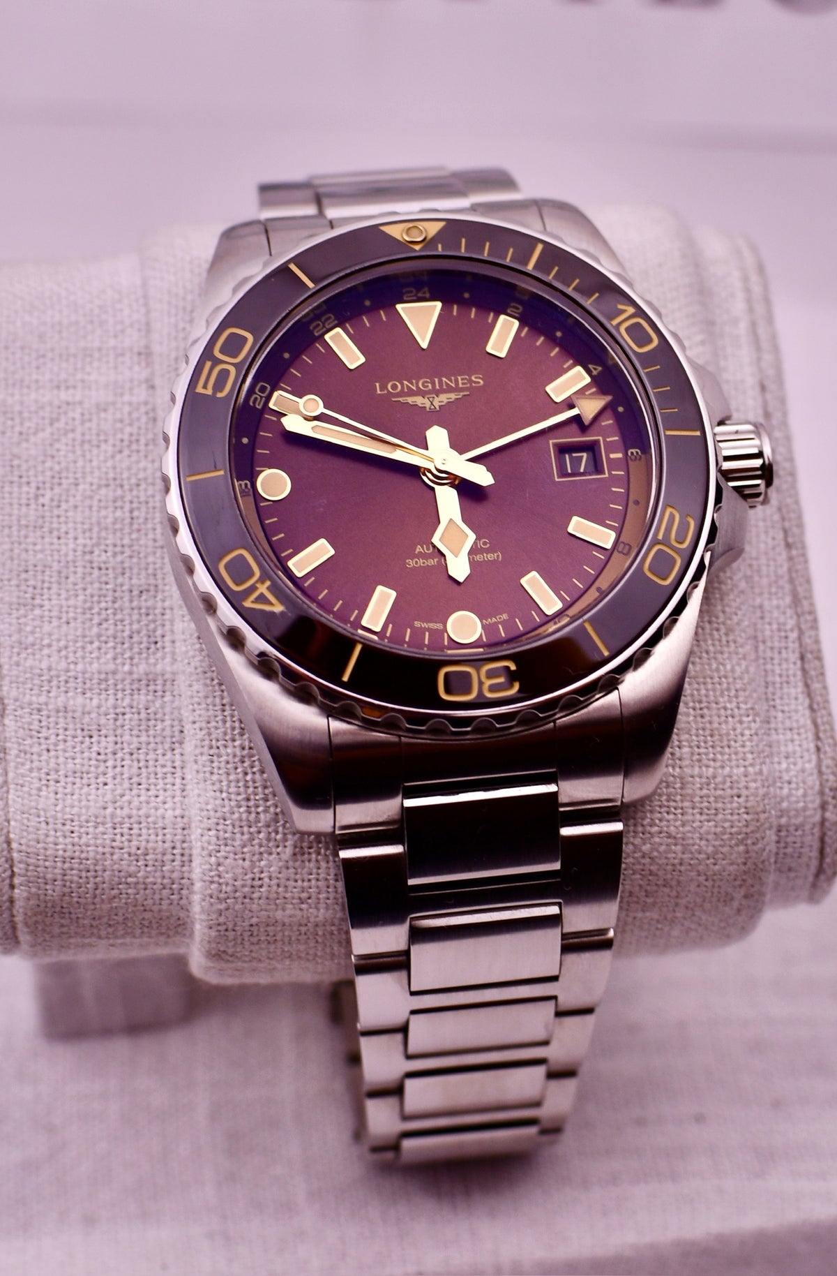 Case #655 — Longines HydroConquest GMT 41 “Rootbeer” Ref. L3.790.4.66.6