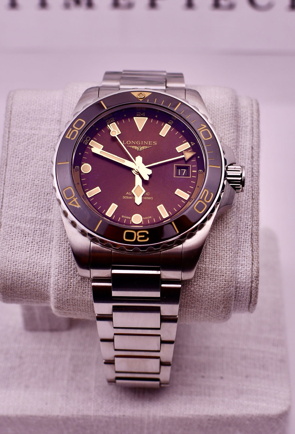 Case #655 — Longines HydroConquest GMT 41 “Rootbeer” Ref. L3.790.4.66.6
