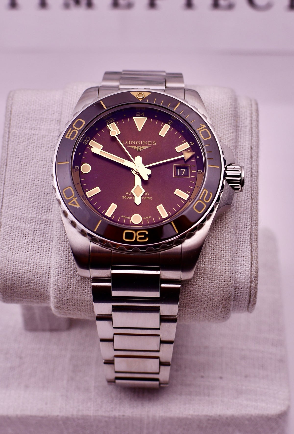 Case #655 — Longines HydroConquest GMT 41 “Rootbeer” Ref. L3.790.4.66.6