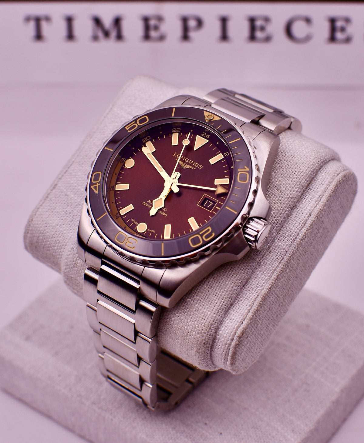 Case #655 — Longines HydroConquest GMT 41 “Rootbeer” Ref. L3.790.4.66.6