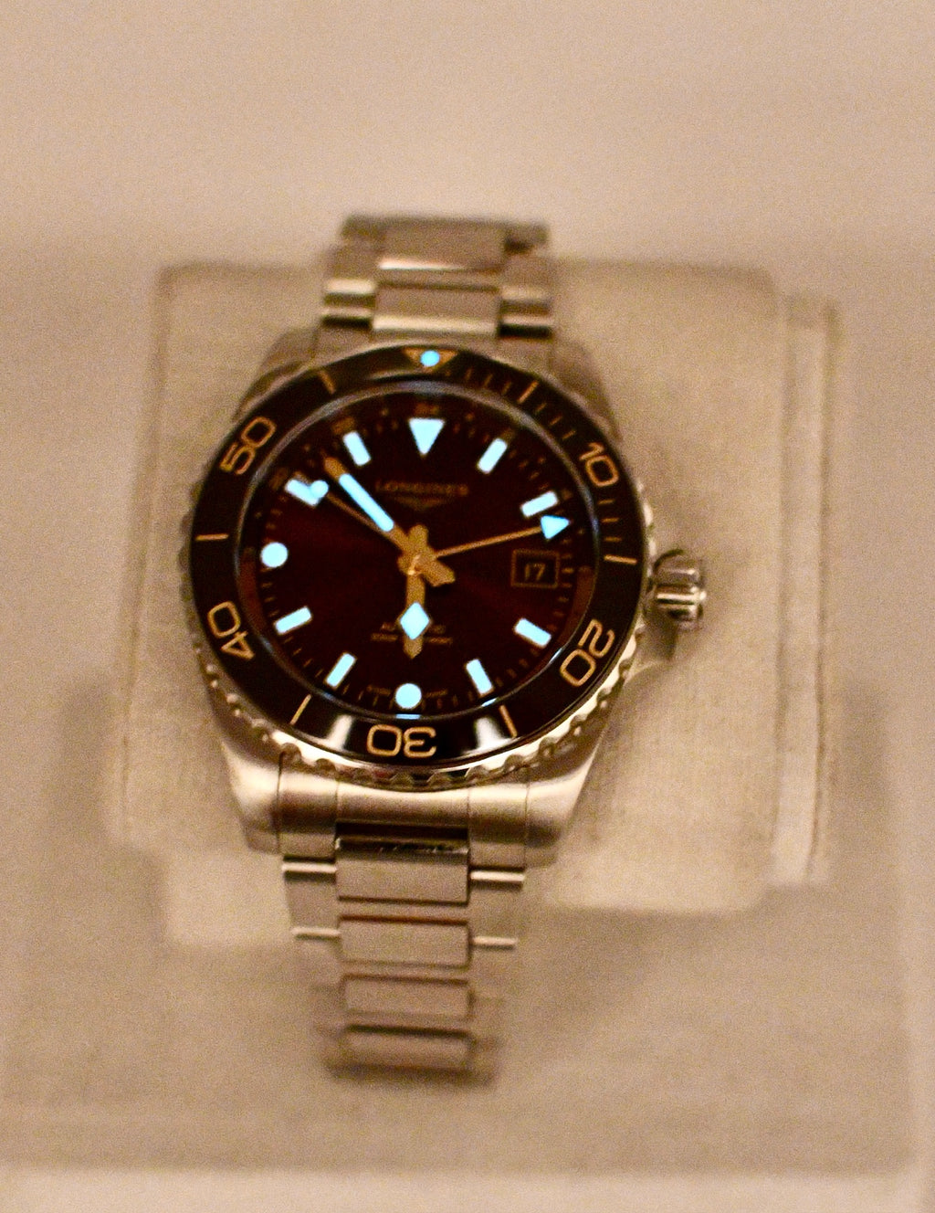 Case #655 — Longines HydroConquest GMT 41 “Rootbeer” Ref. L3.790.4.66.6