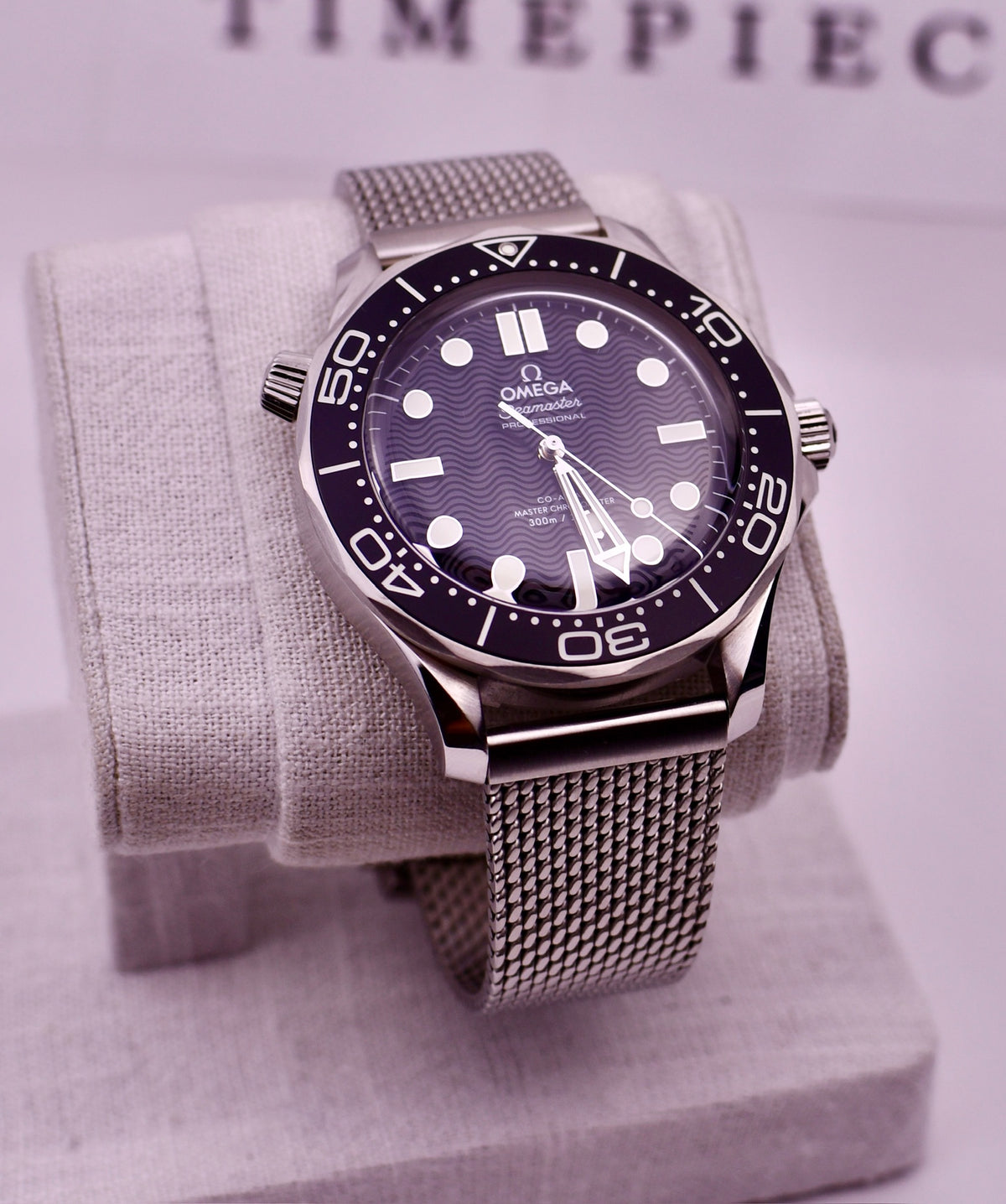 Case #664 — Omega Seamaster Diver 300 (Black/Mesh) Ref. 210.30.42.20.01.010