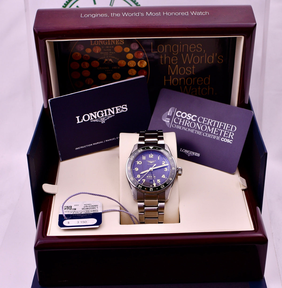 Case #660 — Longines Spirit Zulu Time 39MM Ref. L3.802.4.63.6