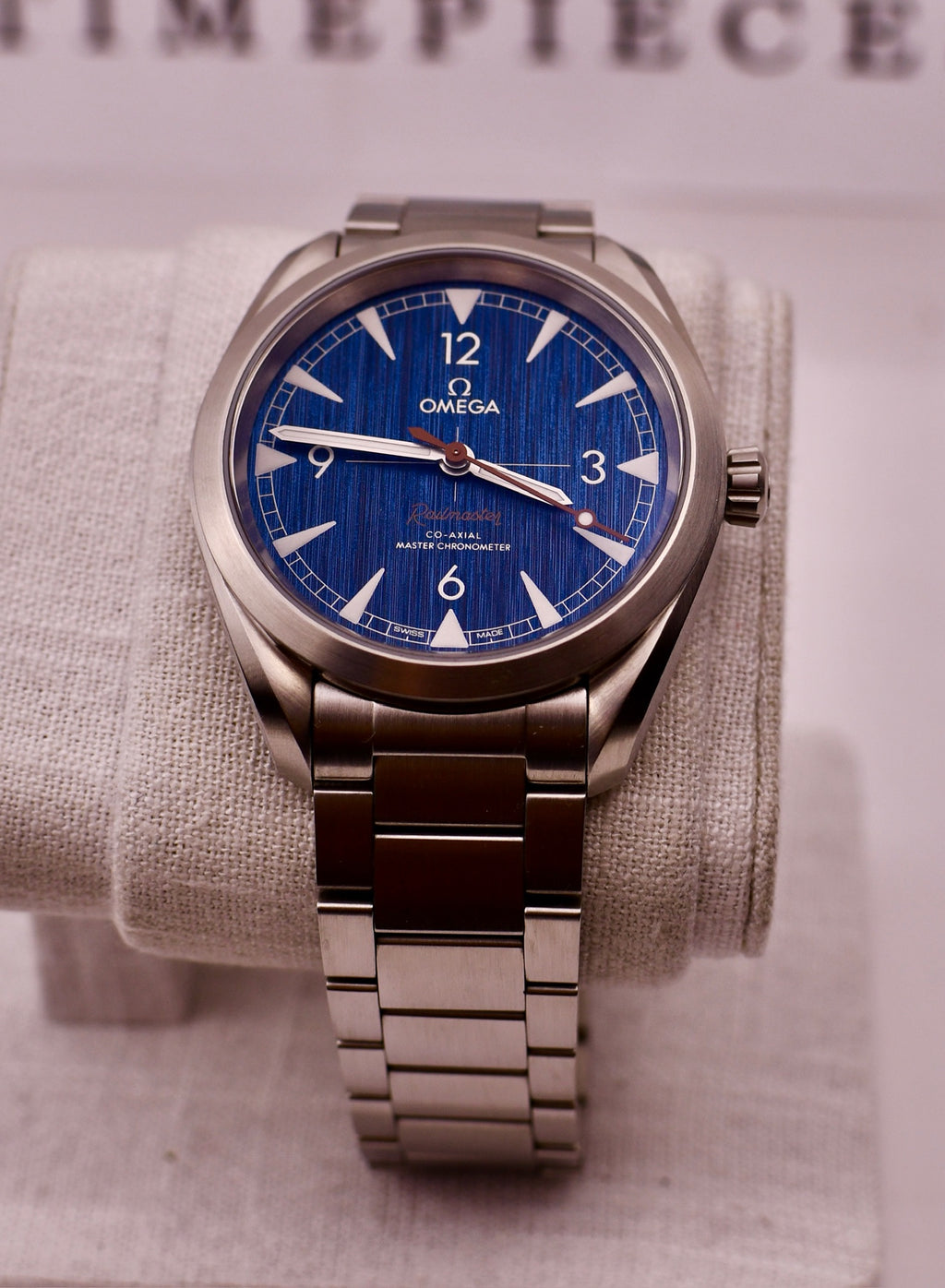 Case #624 — Omega Seamaster Railmaster “Blue Denim” Ref. 220.10.40.20.03.001