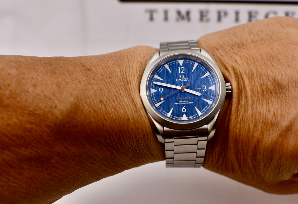 Case #624 — Omega Seamaster Railmaster “Blue Denim” Ref. 220.10.40.20.03.001