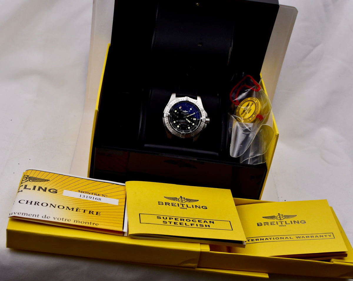 Case #676 — Breitling SuperOcean Steelfish "X-Plus" Ref. A1739010/B772