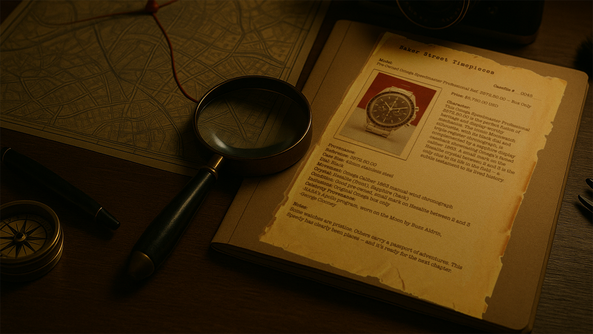 Open Case Files – Baker Street Timepieces