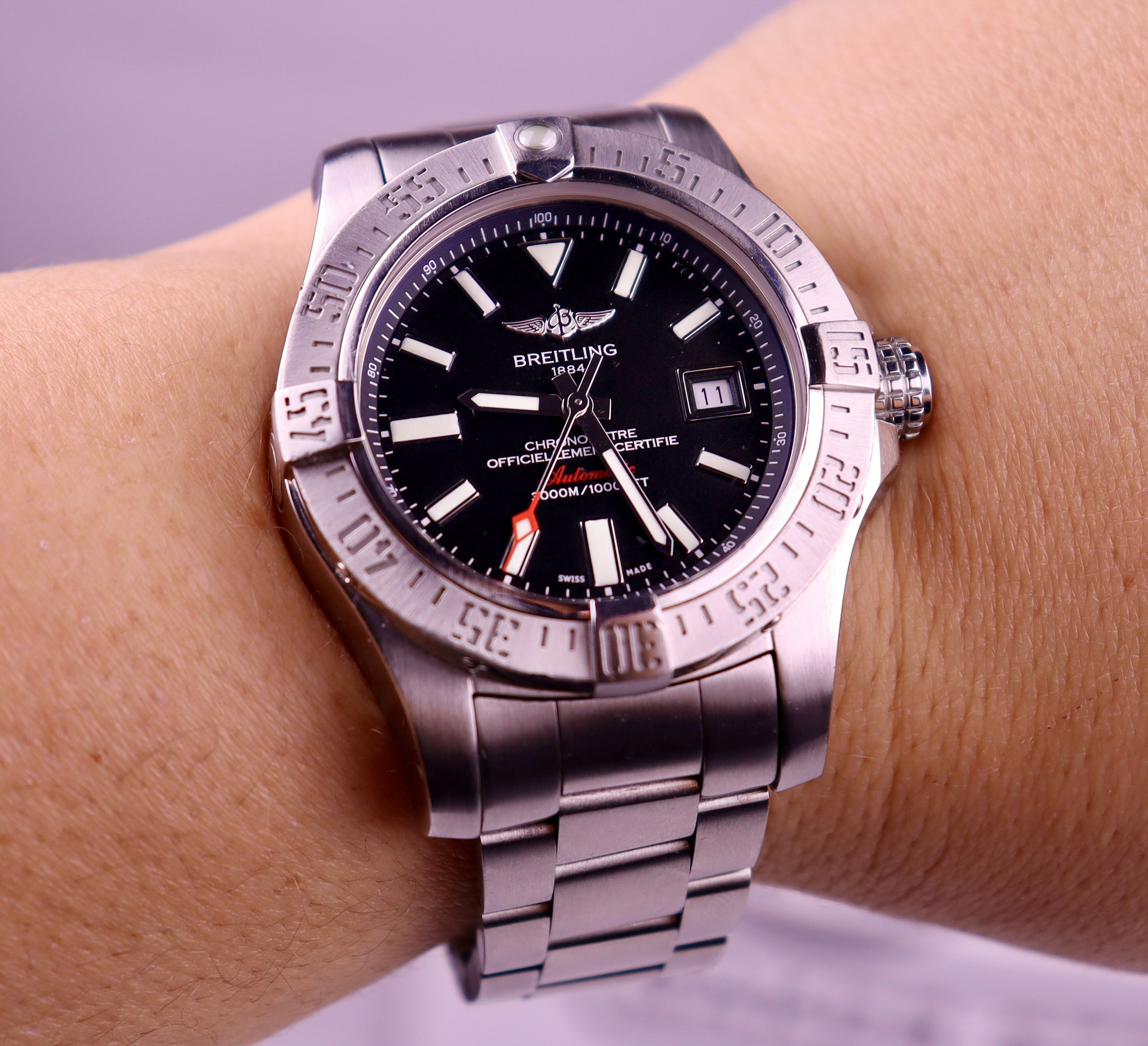 Case #342 — Breitling Avenger Seawolf Black Ref. A17331