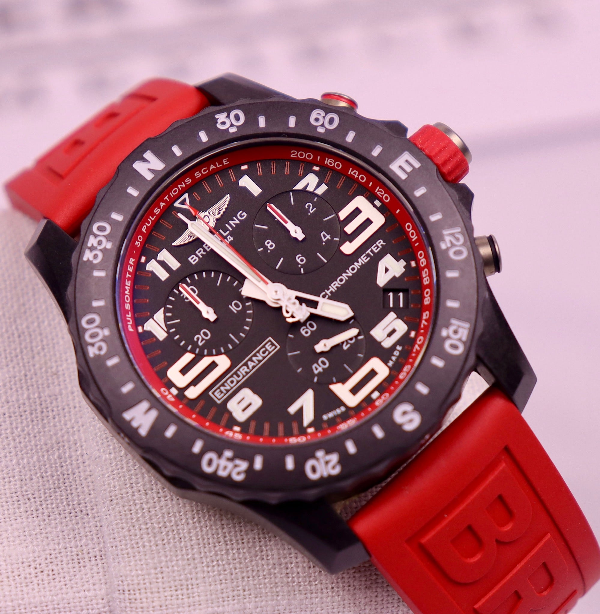 Case #118 — Breitling Endurance Pro Red/Black Ref. X82310