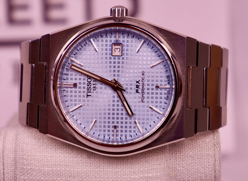 Case #495 — Tissot PRX Auto - Ice Blue Ref. T137407A