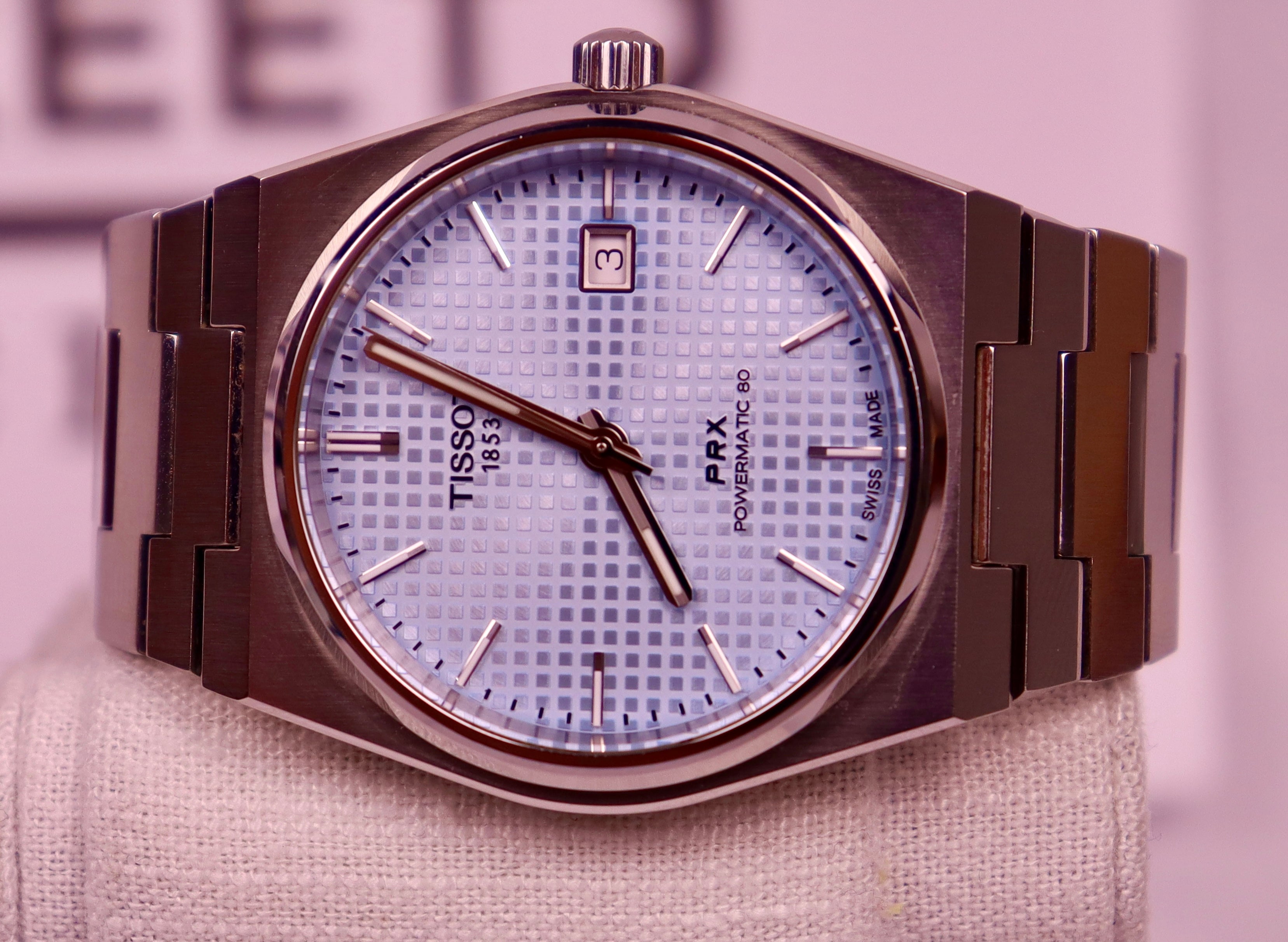 Case #495 — Tissot PRX Auto - Ice Blue Ref. T137407A