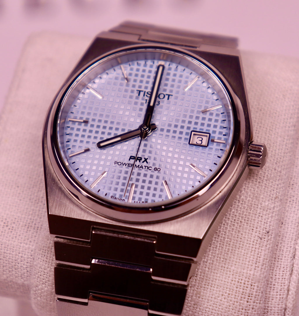 Case #495 — Tissot PRX Auto - Ice Blue Ref. T137407A