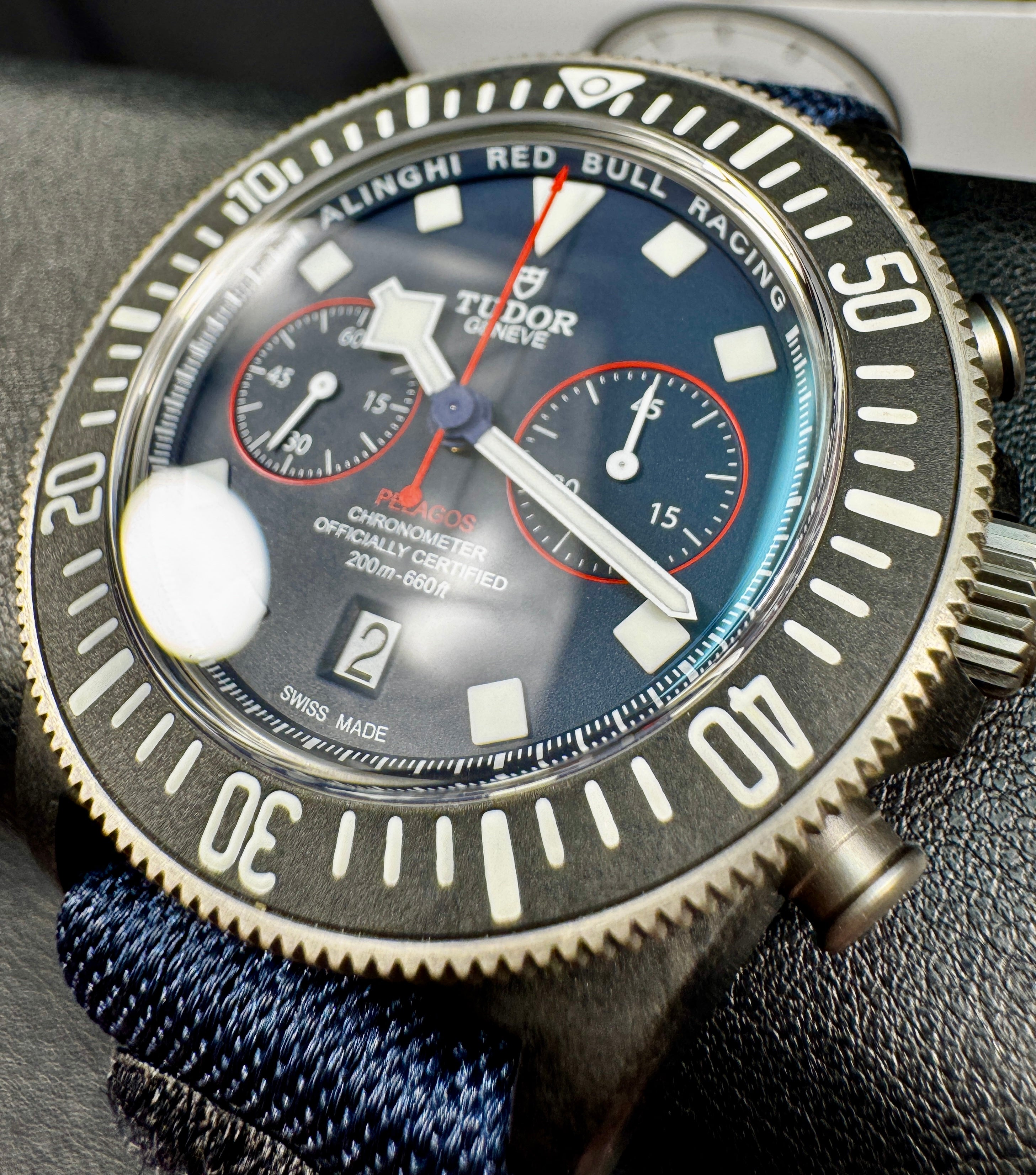 Tudor Pelagos FXD Chrono – Alinghi Red Bull Racing Edition - M25807KN-0001