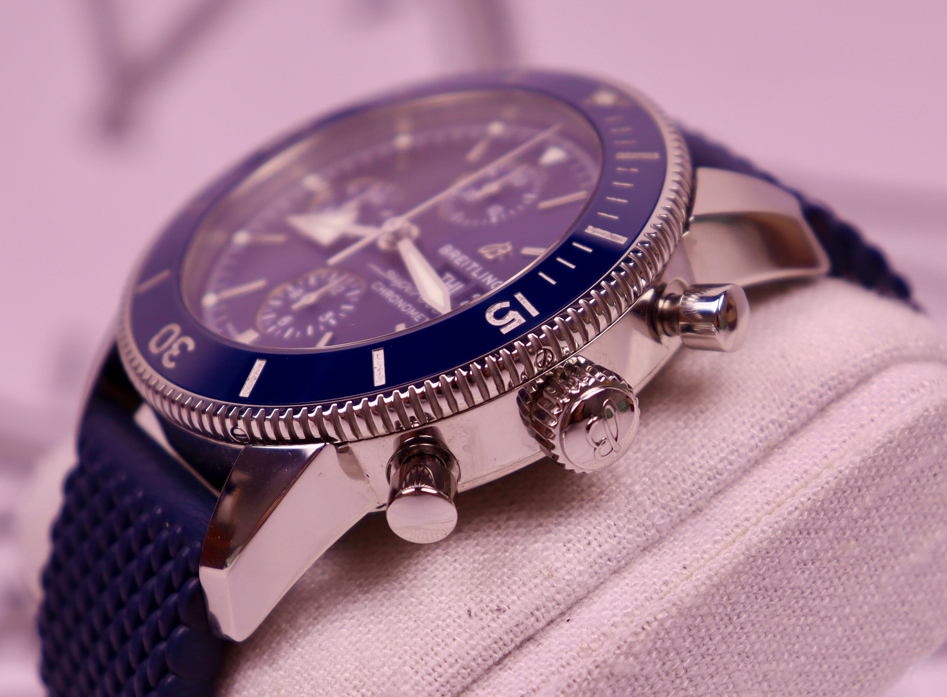 Case #549 — Breitling Superocean Heritage Chrono Blue Rubber Ref. A13313161C1S1