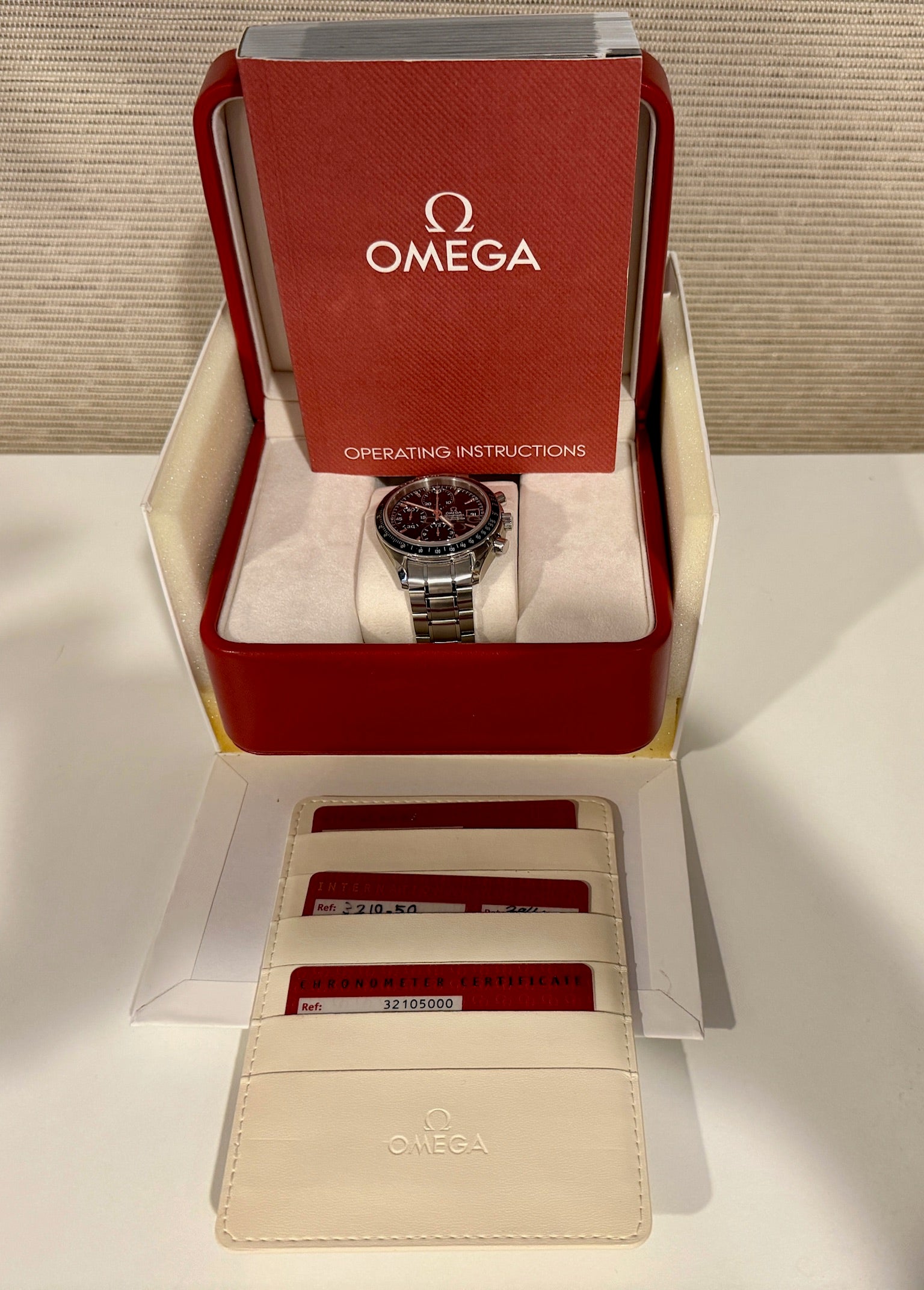 Case #89 Omega Speedmaster Date 3210.50 – Collector’s Grade Full Kit – Excellent Pre-Owned
