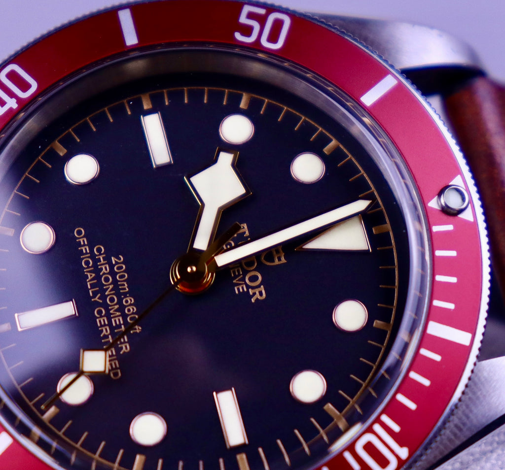 Case #657 — Tudor Black Bay 41 (Red Leather) Ref. 79230R