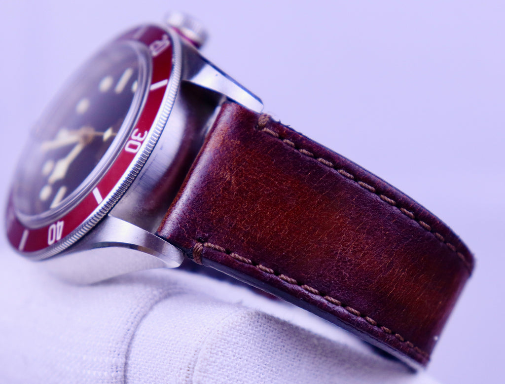Case #657 — Tudor Black Bay 41 (Red Leather) Ref. 79230R