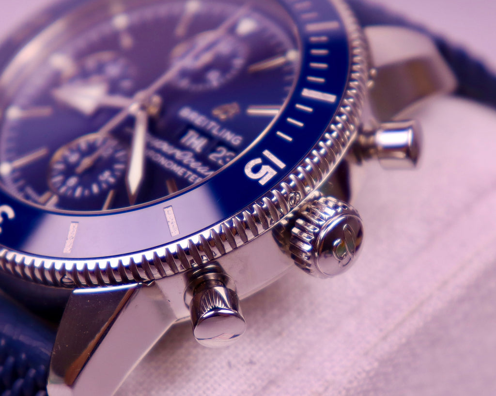 Case #549 — Breitling Superocean Heritage Chrono Blue Rubber Ref. A13313161C1S1