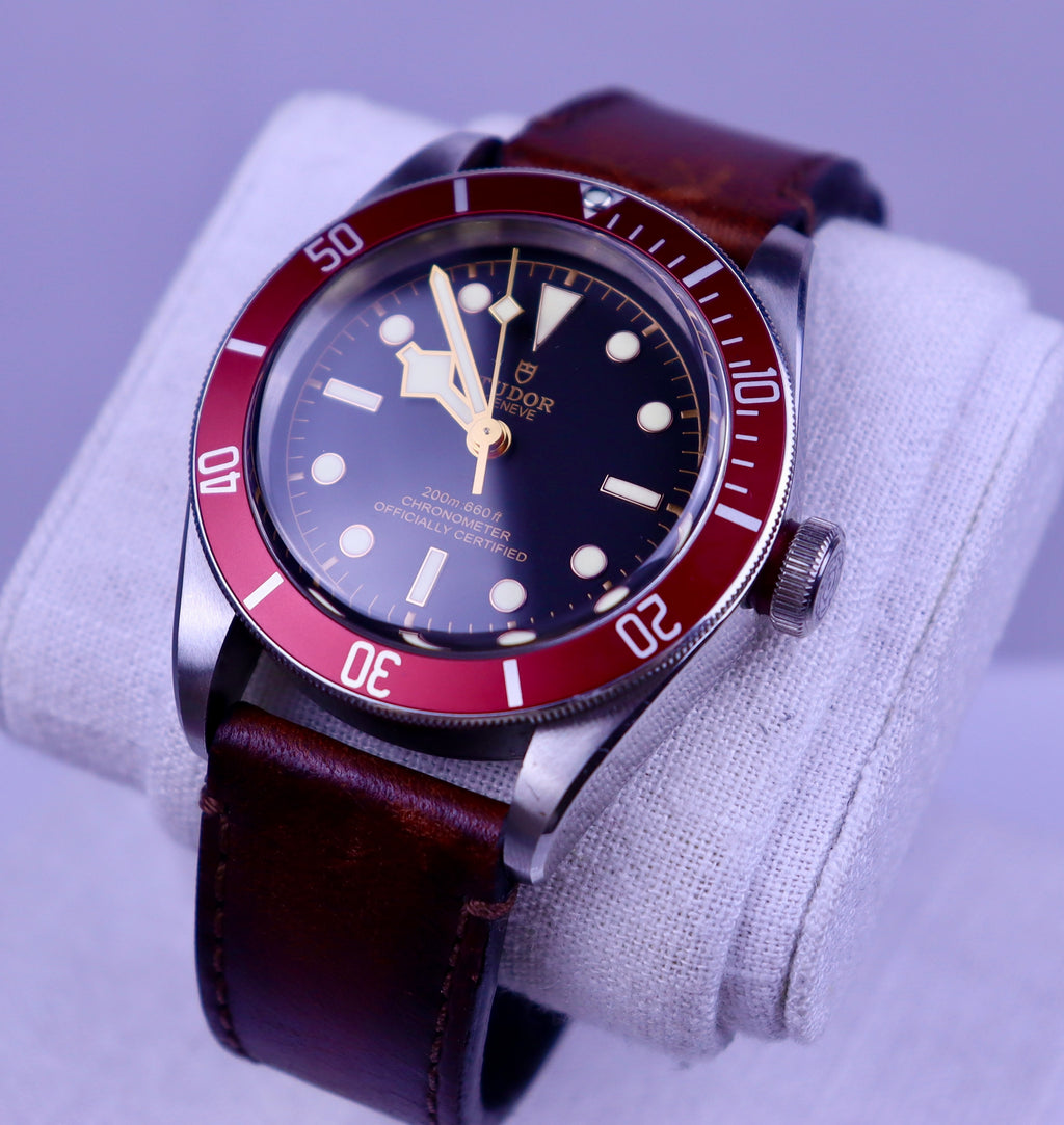 Case #657 — Tudor Black Bay 41 (Red Leather) Ref. 79230R