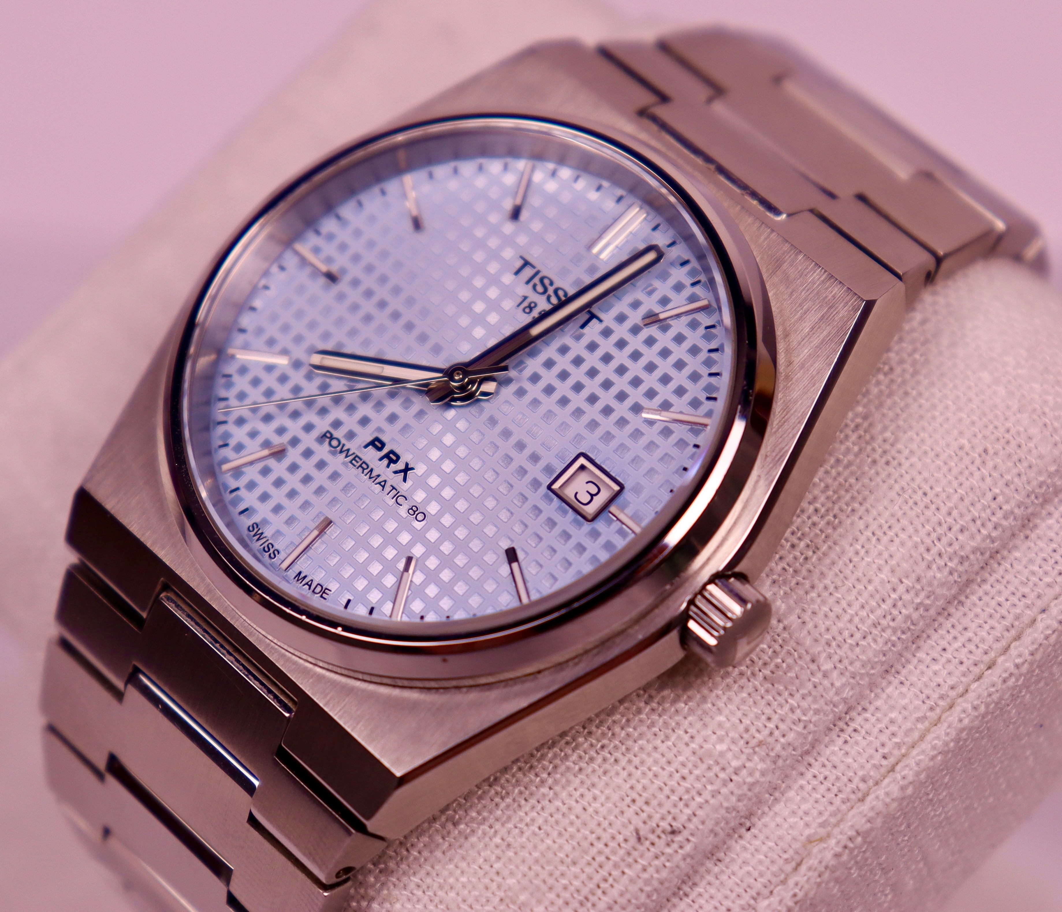 Case #495 — Tissot PRX Auto - Ice Blue Ref. T137407A
