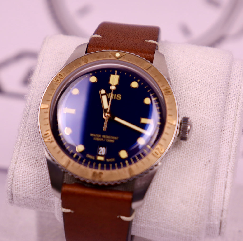 Case #249 — Oris Divers Sixty-Five Bronze 40mm  Ref. 01 733 7707 4355
