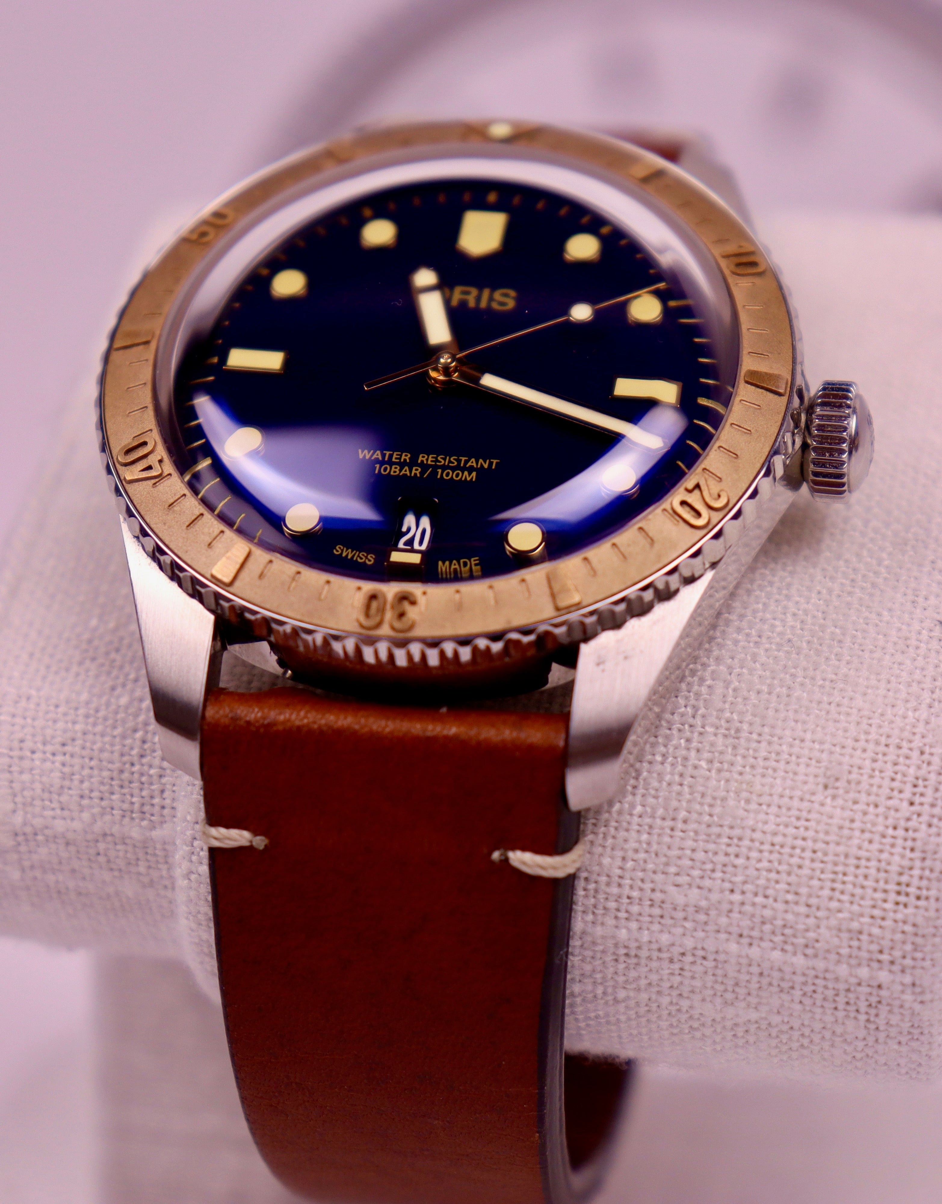 Case #249 — Oris Divers Sixty-Five Bronze 40mm  Ref. 01 733 7707 4355