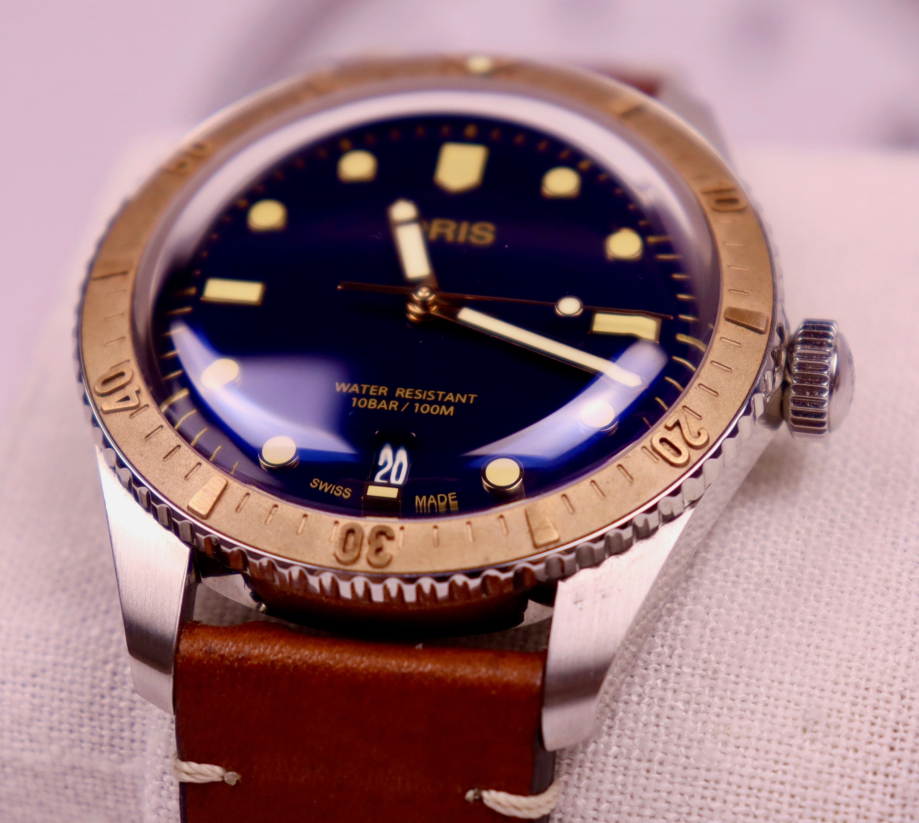 Case #249 — Oris Divers Sixty-Five Bronze 40mm  Ref. 01 733 7707 4355
