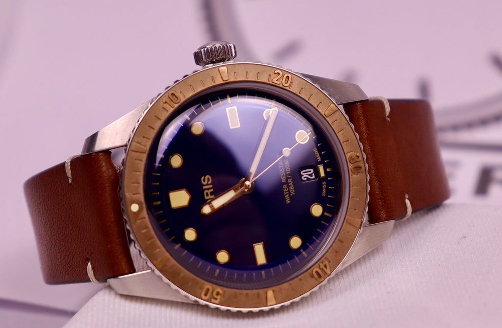 Case #249 — Oris Divers Sixty-Five Bronze 40mm  Ref. 01 733 7707 4355