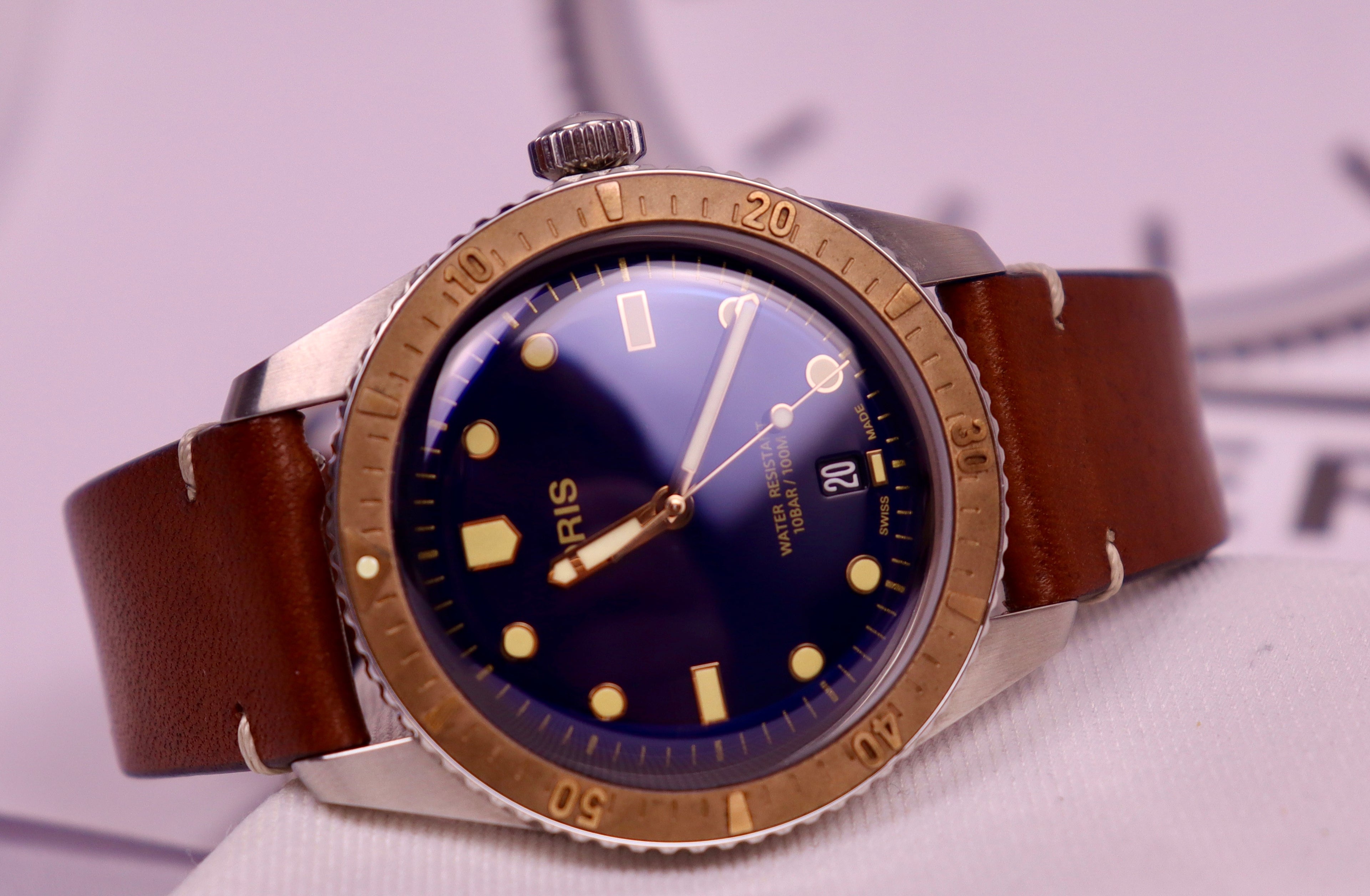 Case #249 — Oris Divers Sixty-Five Bronze 40mm  Ref. 01 733 7707 4355