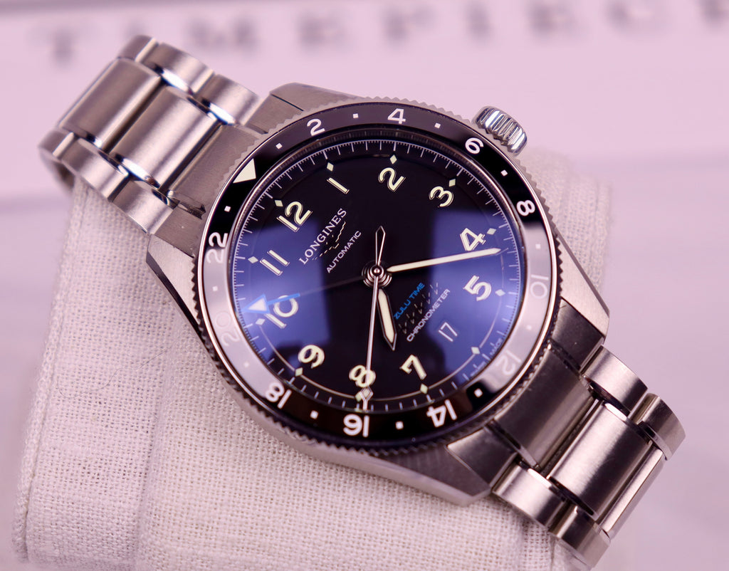 Case #252 — Longines Spirit Zulu Time 42mm Black  Ref. L3.812.4.53.6