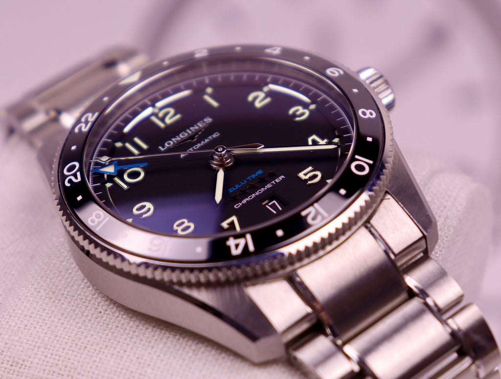 Case #252 — Longines Spirit Zulu Time 42mm Black  Ref. L3.812.4.53.6