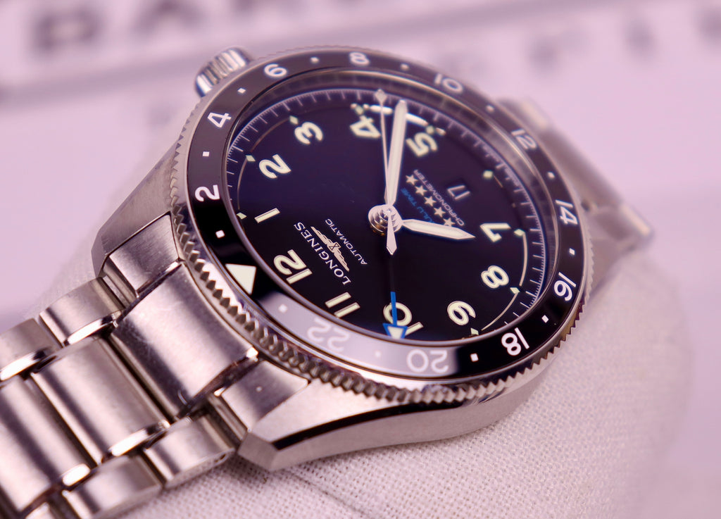 Case #252 — Longines Spirit Zulu Time 42mm Black  Ref. L3.812.4.53.6