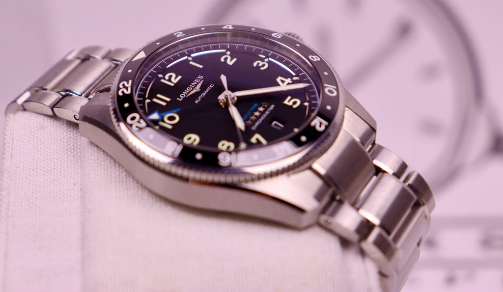 Case #252 — Longines Spirit Zulu Time 42mm Black  Ref. L3.812.4.53.6