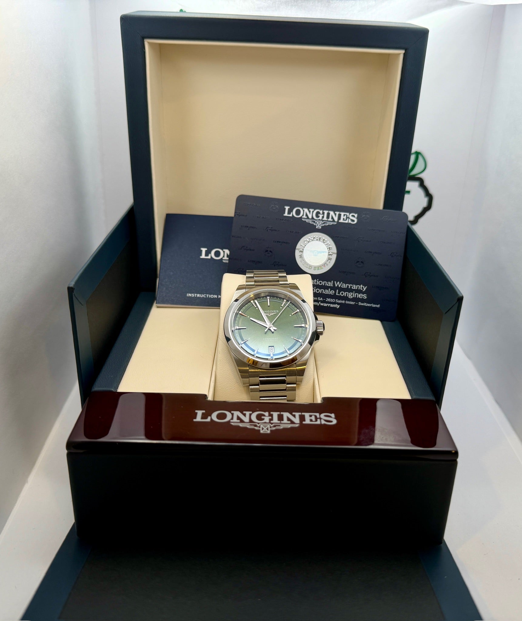 **Case #169 — Longines Conquest 38mm Green  Ref. L3.720.4.02.6**
