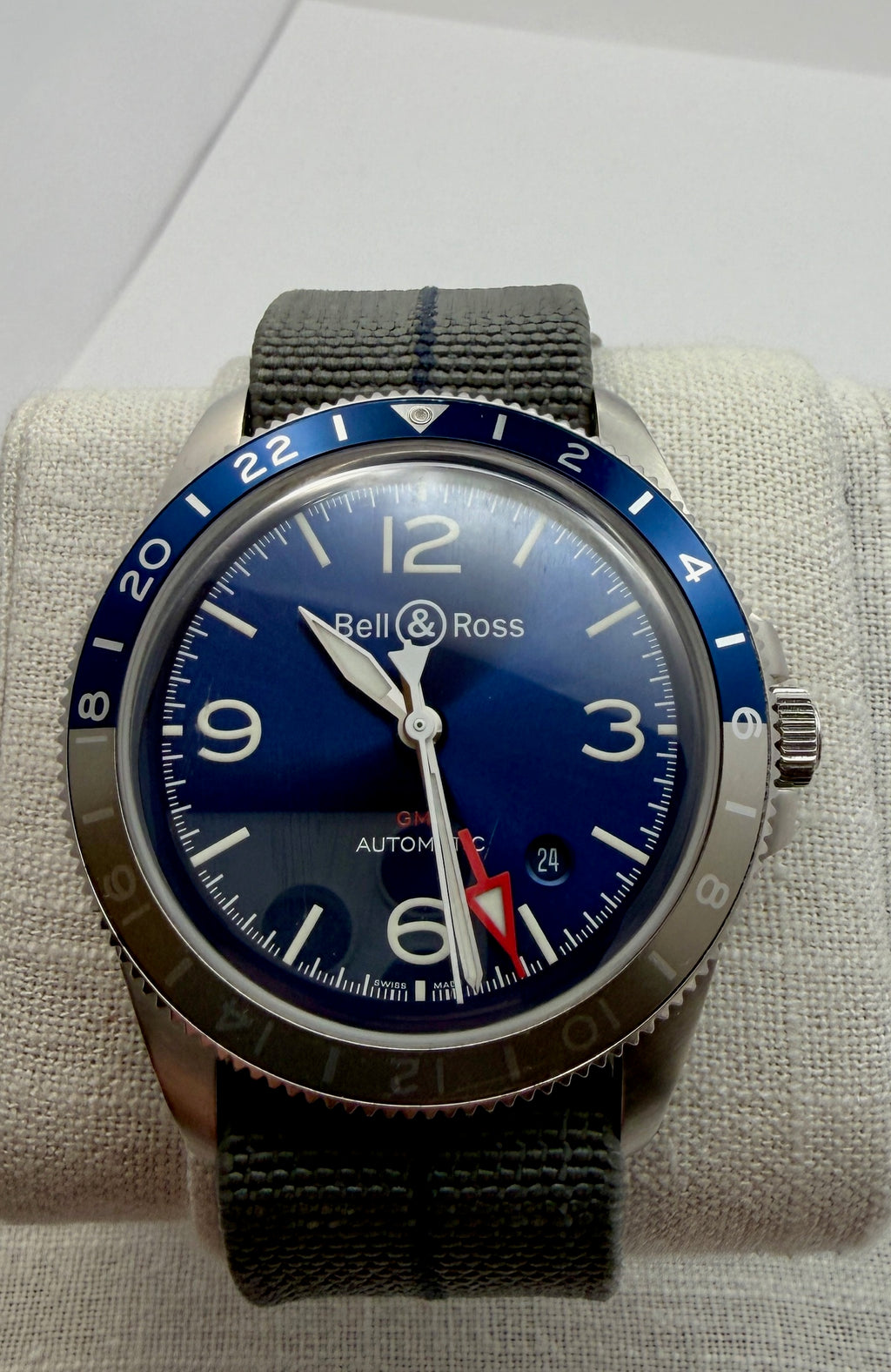 Case #184 — Bell & Ross BR V2-93 GMT Blue  Ref. BRV293-BLU-ST/S