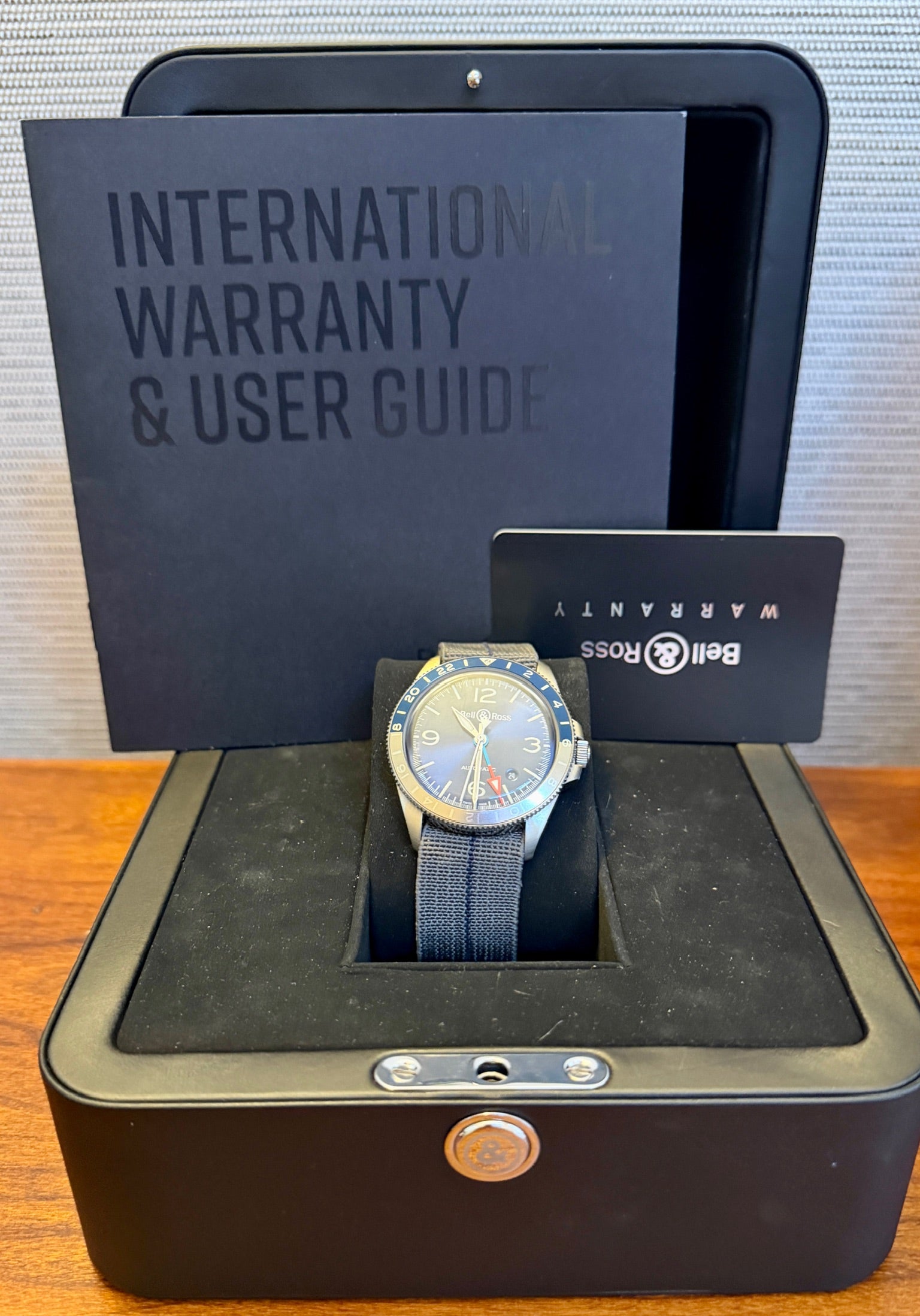 Case #184 — Bell & Ross BR V2-93 GMT Blue  Ref. BRV293-BLU-ST/S