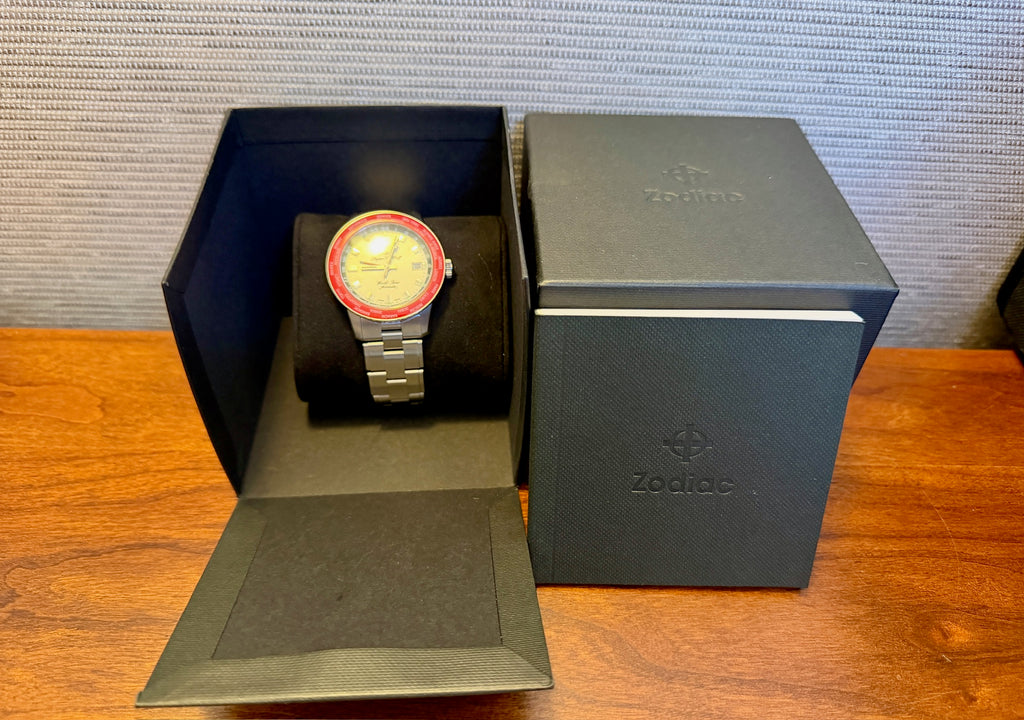 Case #182 — Zodiac Super Sea Wolf World Time Automatic  Ref. ZO9410