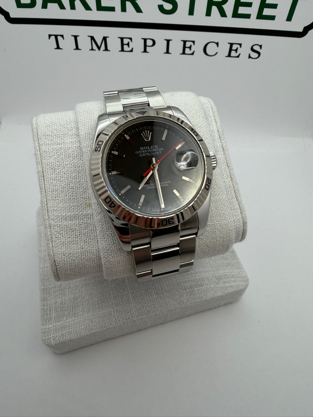 Case #185 — Rolex Turn-O-Graph 36mm Black Dial  Ref. 116264