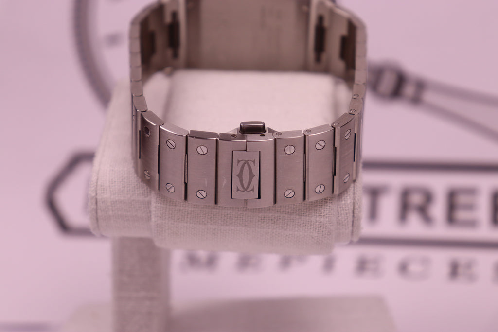 Case #391 — Cartier Santos Large Automatic Blue Ref. WSSA0071