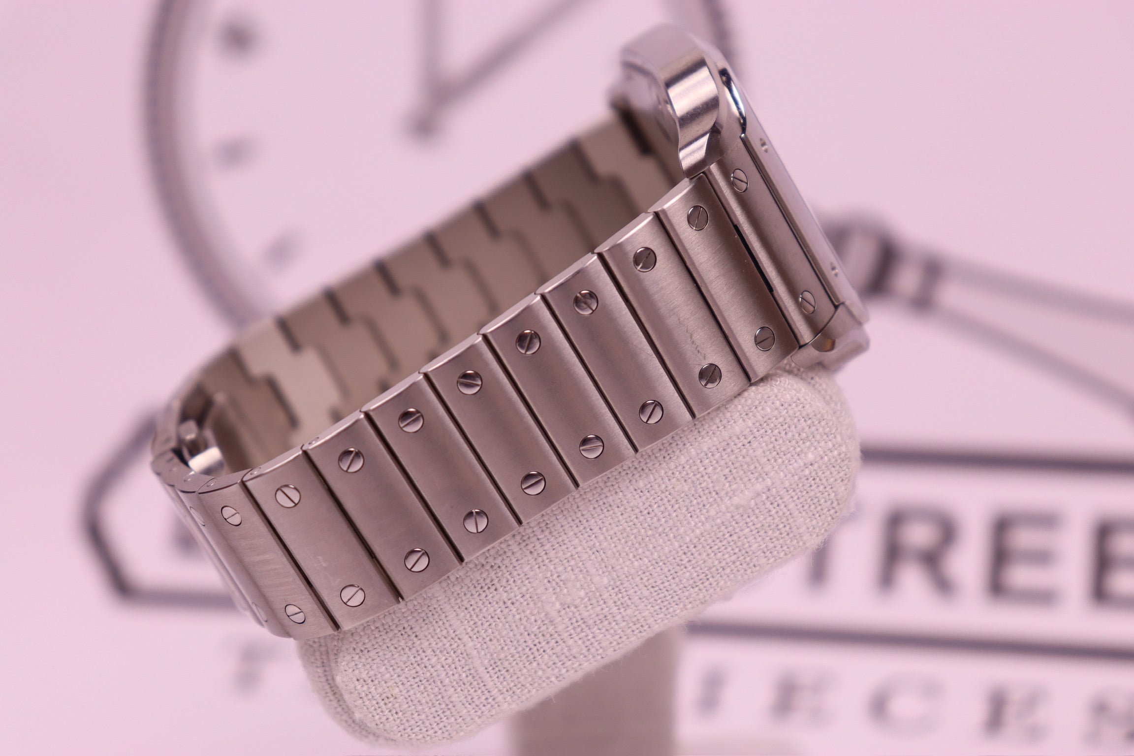 Case #391 — Cartier Santos Large Automatic Blue Ref. WSSA0071
