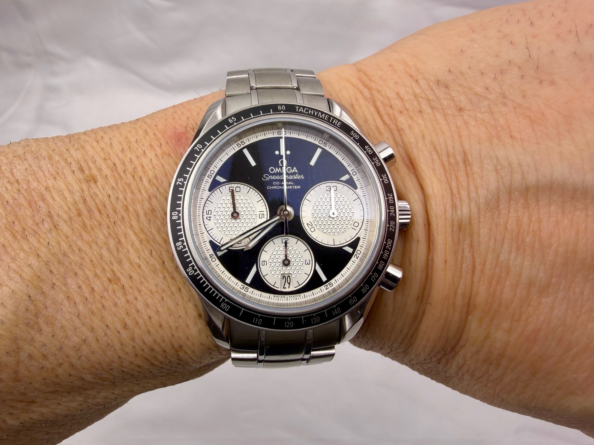 Case #204 — Omega Speedmaster “Reverse Panda” Chronograph  Ref. 326.30.40.50.01.002