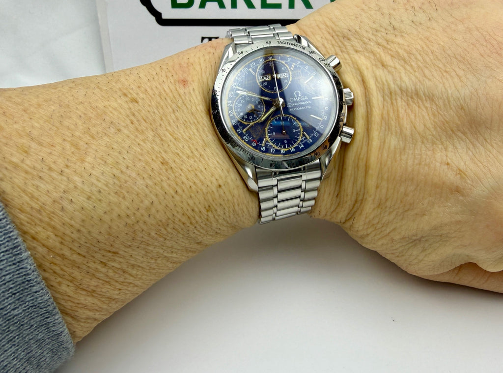 Case #212 — Omega Speedmaster Triple Date Blue  Ref. 3523.80