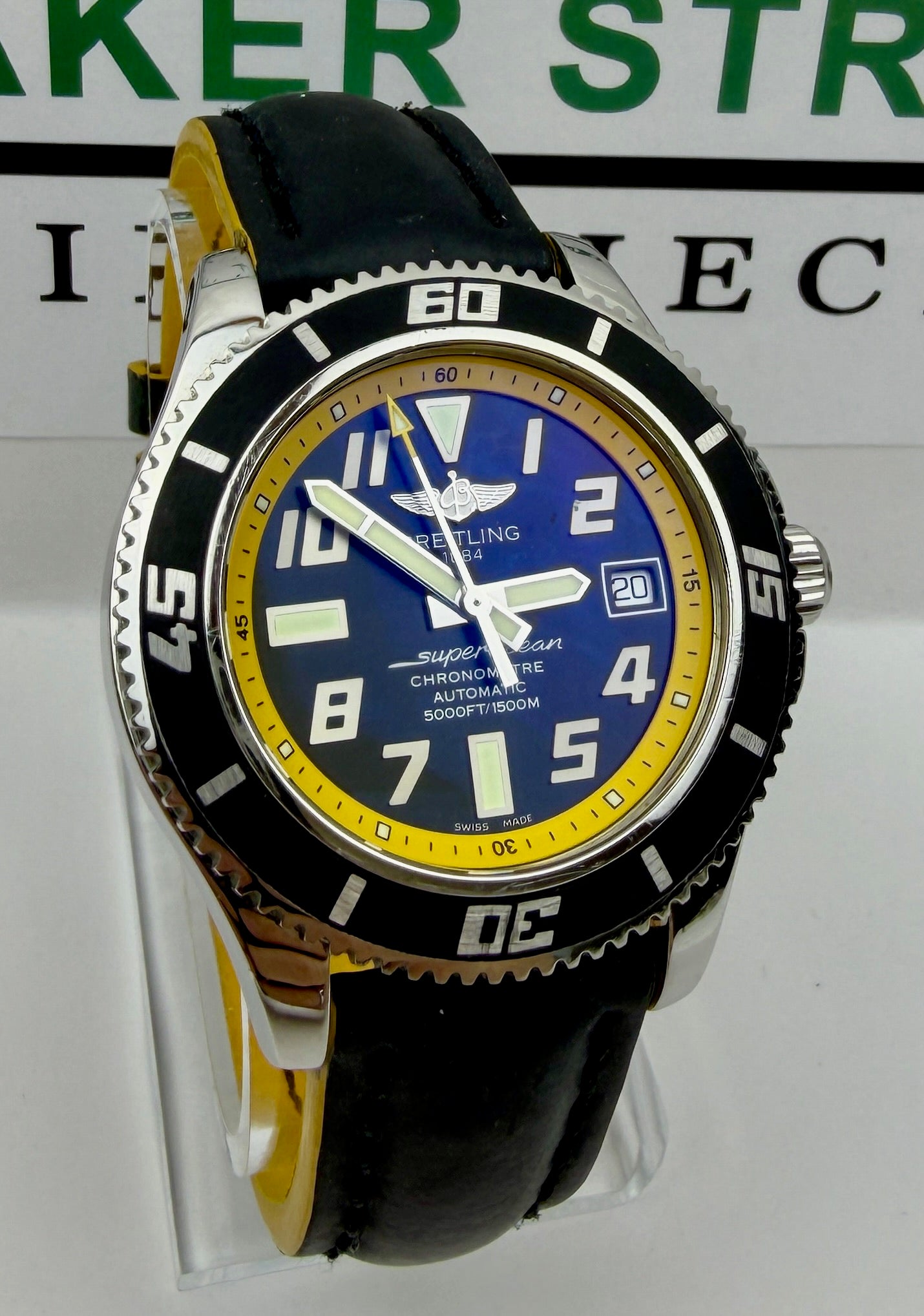Case #212 — Breitling Superocean Yellow  Ref. A17364