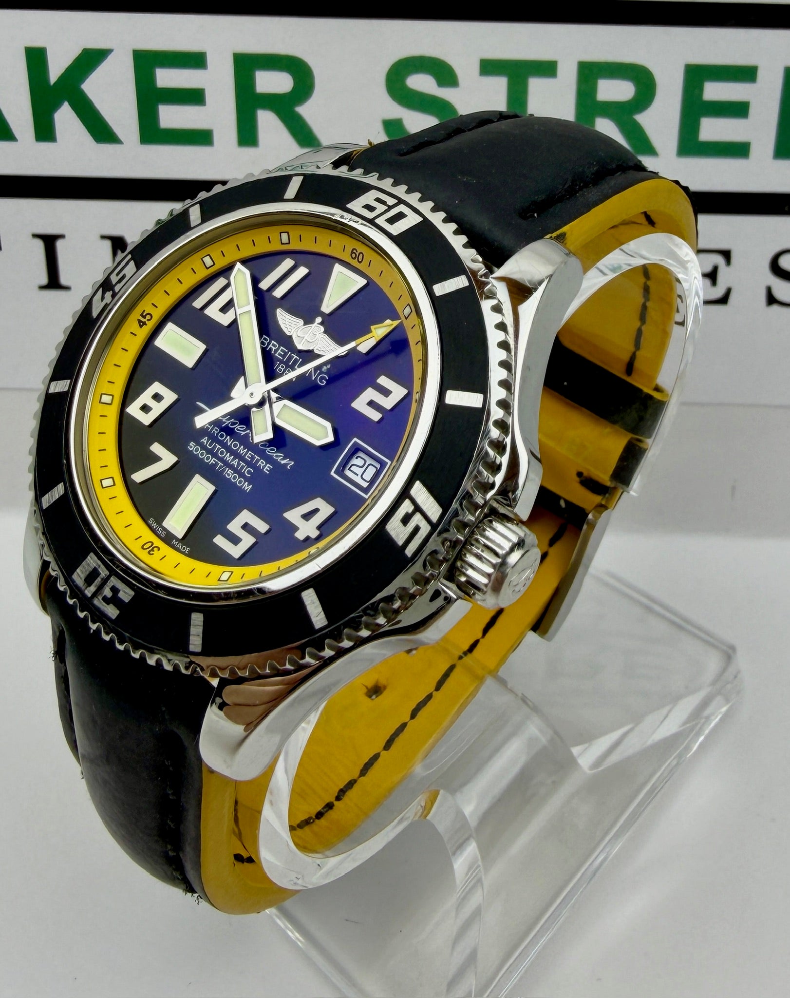 Case #212 — Breitling Superocean Yellow  Ref. A17364